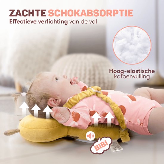 Vulpes Goods® BabyCare - Baby Hoofdbeschermer - Baby Valkussen - Baby Veiligheidskussen - Valrugzak - 3D Ademend - Veilig leren lopen - Bij