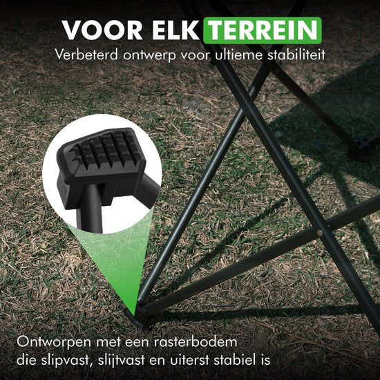 Travelhawk Campingtafel Inklapbaar - Campingtafel Opvouwbaar - Camping Tafel - campingtafel Lichtgewicht - Picknicktafel Kinderen - Zwart - 56x40x40cm - Medium