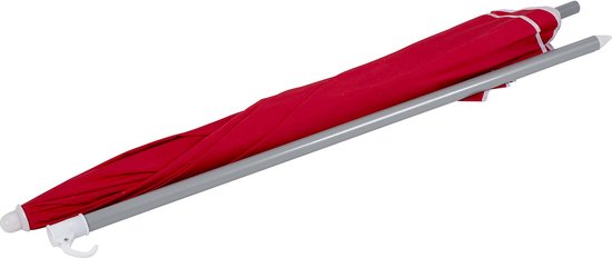 Bo-Camp Parasol - Met Knikarm - Ø 165 cm - Rood