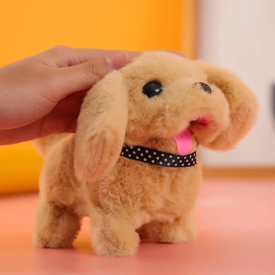 1Elektrische hond speelgoed voor kinderen - lopen blaffen - 18 accessoires - 2 3 4 5 jaar