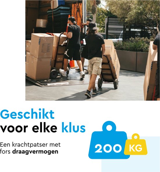 BRASQ Steekwagen - 200KG Draagvermogen - Transportkar - Transporthulp - Opvouwbaar