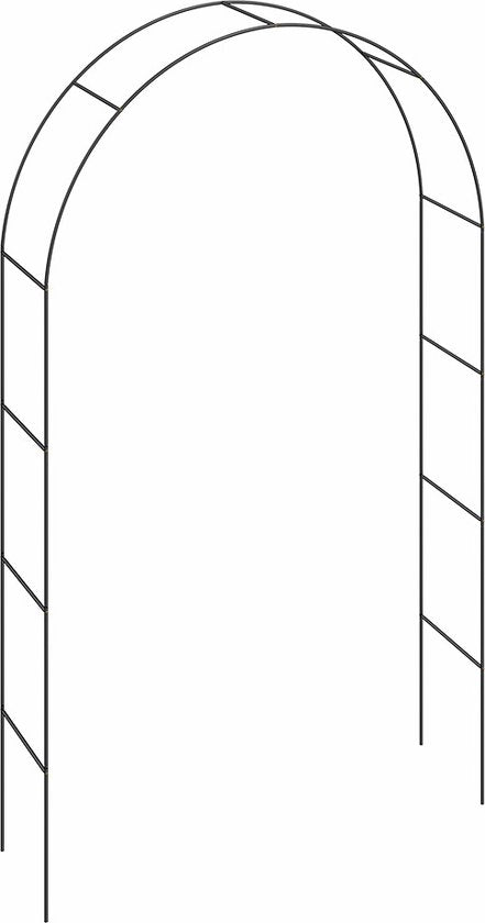 Gardebruk Rozenboog zwart 240x140x37cm