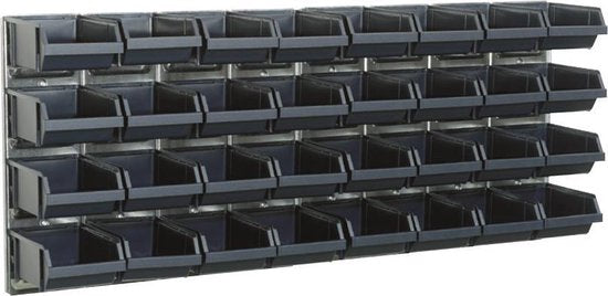 Raaco Gereedschapsborden - 2 stuks - Met 32 bakken - 104x44 cm - Blauw