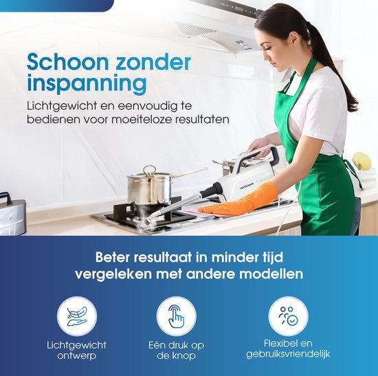 Novalance - SteamPro Stoomreiniger & Handstomer - Tapijtreiniger / Vlekkenreiniger - Stoomreinigers - Stoomapparaat - Vloer, Bank, Tapijt