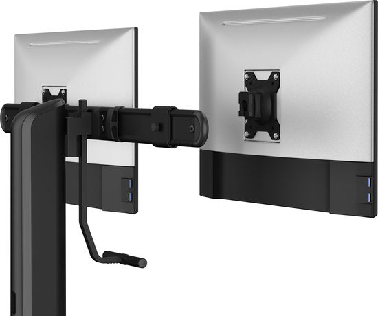 VDD - Monitorarm - Monitorarm - Monitorarm 2 schermen - Monitorarm zwart - Monitorstatief - Monitorstatief - 2 schermen - min. 17 max 32 inch schermen