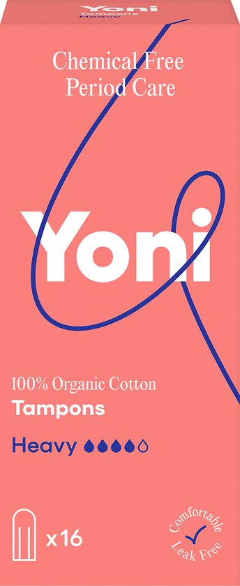 Yoni Biologisch Katoenen Tampons Heavy 16 stuks