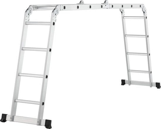 Juskys Multifunctionele vouwladder 6 in 1 - 4.7M