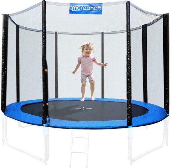 Monzana Veiligheidsnet Trampoline - voor 8 bevestigingspalen - Ø305cm