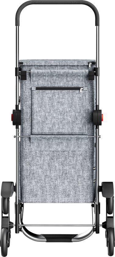 Monzana 2in1 Boodschappentrolley 30kg Inklapbaar Afneembare Tas 6 wielen Grijs