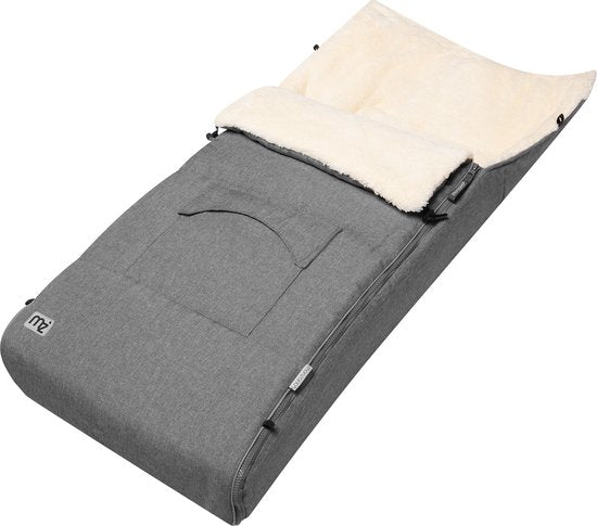 Monzana Baby Voetenzak – Ritssluiting Wasbaar 90x60cm - Grijs