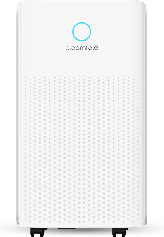 Bloomfold Luchtontvochtiger - 12L per Dag - Incl. Was-droog Functie - Geschikt voor Woonkamer, Slaapkamer, Kelder & Badkamer - Dehumidifier - Wit