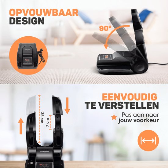 Vulpes Goods® Tech - Schoenendroger & Schoenverfrisser met Ozone - Ozone & Droogfunctie - Incl. 10 Schoenverfrissers - PRO versie