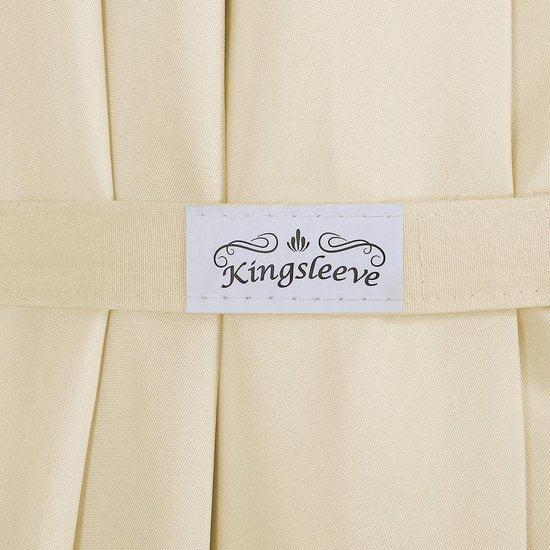 Kingsleeve Zweefparasol - Parasolvoet LED-verlichting 330cm - Crème