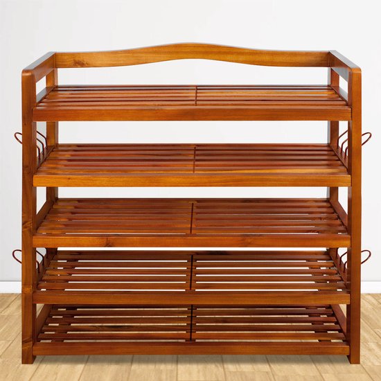 Casaria Schoenenrek 95x26x82cm – 200 kg laadvermogen – Donkerbruin