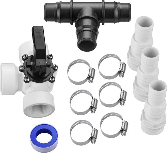 Monzana 12-delige Bypass-set Zwembadadapter Zwembad Accessoires