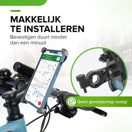 iSetchi Telefoonhouder - Fiets & Scooter - Anti-Schok