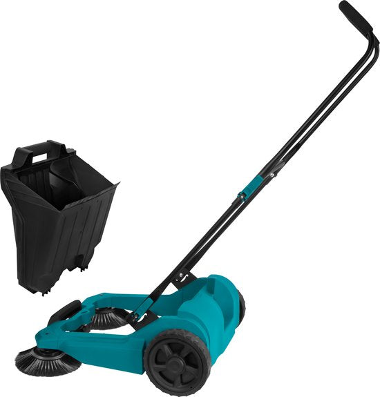 VONROC Veegmachine – 65cm veegbreedte – 18 liter reservoir – veegt tot 2600m2 per uur
