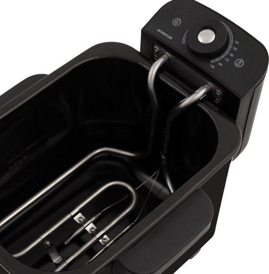 Inventum GF431B - Frituurpan - 3 liter - Tot 190 graden - 2200 watt - Koude zone - Friteuse - Zwart