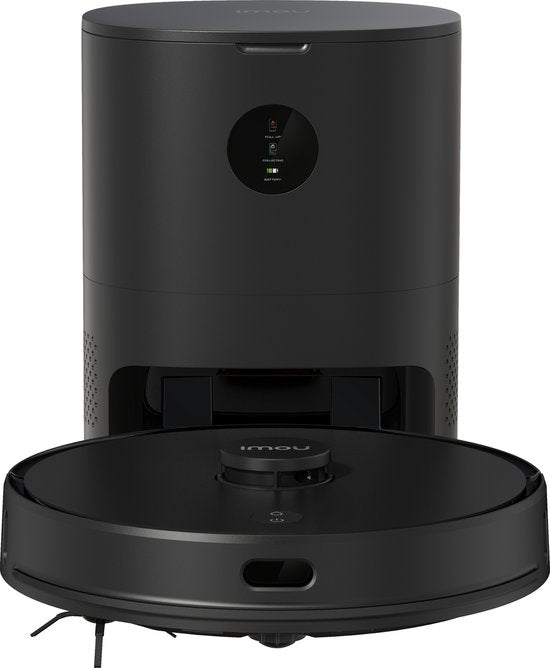 Imou RV1 Pro Max - Robotstofzuiger Met Laadstation En Dweilfunctie - Razendsnelle Inkaartbrenging Door LIDAR sensor - Opslag Plattegrond Van 3 Verdiepingen - Automatische Lediging - 6000 Pa zuigkracht - 180 Minuten Aaneengesloten Reinigen