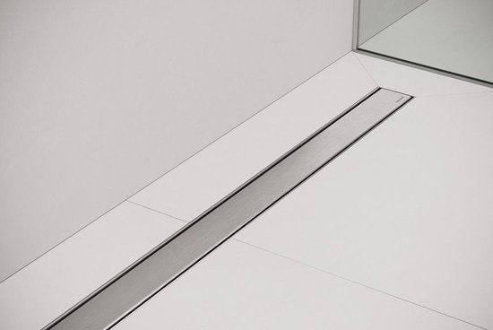 Easydrain Compact 30 Zero Dryphon Douchegoot - RVS Geborsteld - 800 mm x 64 mm