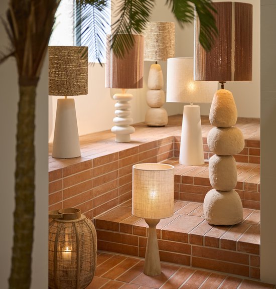 Light & Living - kap - Osire - grijs - textiel - Ø 30cm - E27 - 2230988