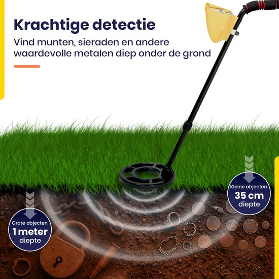 ODESSEY Metaaldetector - met Pinpointer - Volwassenen - Kind - Professioneel - Falconer