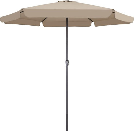 Kingsleeve Parasol - met Draaimechanisme - Taupe Ø 330cm