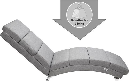 Casaria Relaxfauteuil - Massage en Verwarmingsfunctie - Grijs