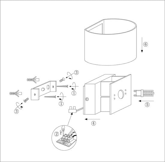 Steinhauer wandlamp Muro - zwart - metaal - 3364ZW