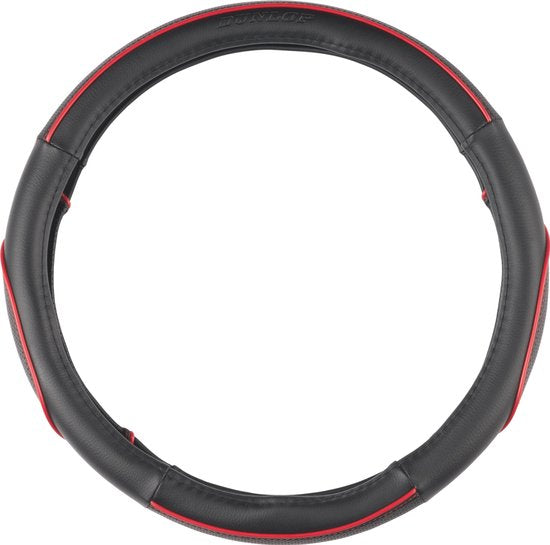 Dunlop Stuurhoes - Universeel - Pu - Zwart/rood - Ø37-39 cm