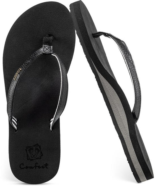 Comfeet Slippers Dames - Sandalen - Maat 37 - Zwart