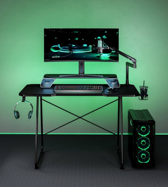 Game bureau volledige muismat - gaming desk - gaming bureaus - computertafel - laptoptafel - 120 x 60 cm