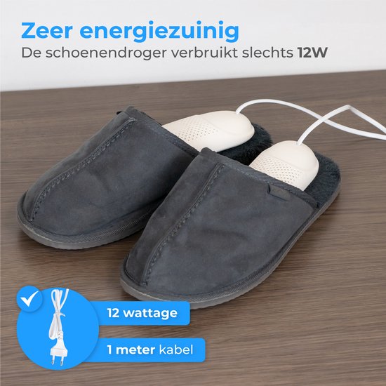 Nuvance - Schoenendroger - Schoendroger met Timer - Schoenverfrisser - Droogfunctie - Wit