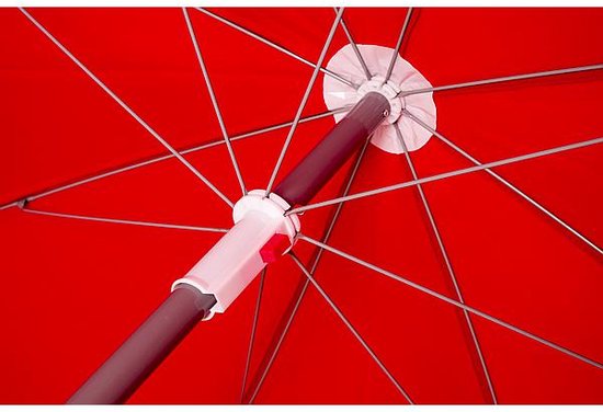 Bo-Camp - Parasol - Met Knikarm - Ø 200 cm - Rood