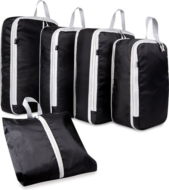 saaf Compression Packing Cubes Set - 5-delig - Zwart