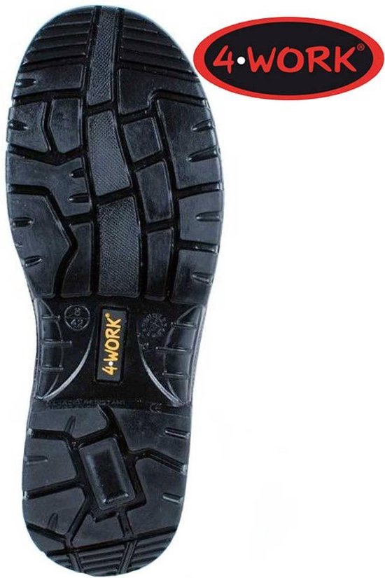 4WORK 4W12 Zwart Hoge Werkschoenen S3