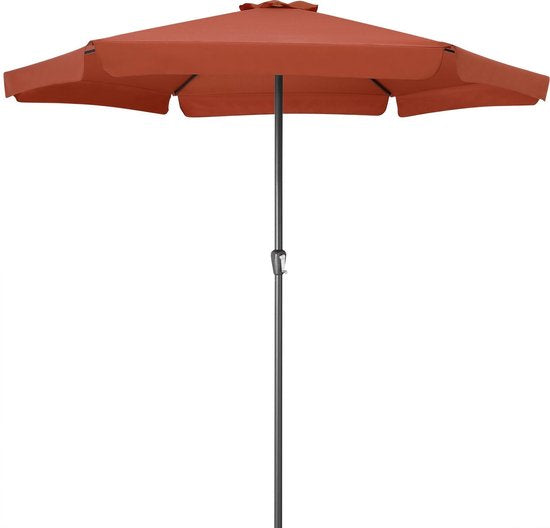Kingsleeve Parasol 330cm - met Draaimechanisme - Terracotta