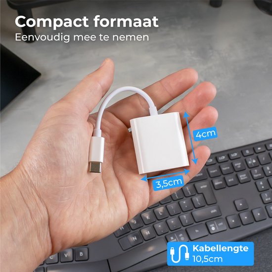 Nuvance - SD Kaart Lezer - SD Kaartlezer USB C - Card Reader - Lightning Adapter - Geheugenkaartlezer - Micro SD Adaper - SD Kaartlezer - Cardreaders - Micro SD Kaart Lezer