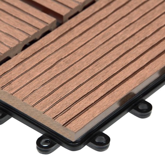 WPC Vlondertegels - Mozaïk Insteeksysteem 30x30cm - Terrakotta