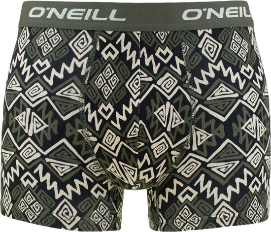 O'Neill heren 3P boxers ikat & effen groen - Maat S