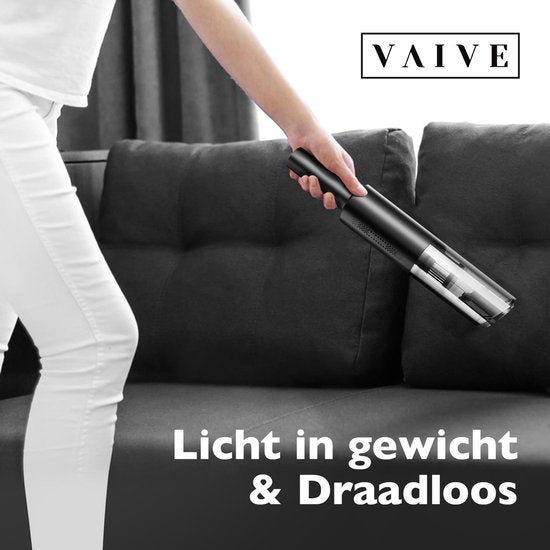 VAIVE Kruimelzuiger snoerloos - Incl. opzetstukken - Modern - Handstofzuiger