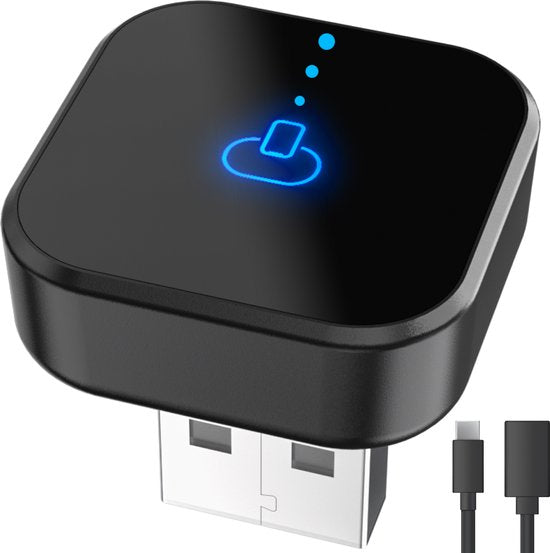 Nuvance CarPlay Dongle - Bluetooth Dongle - CarPlay Draadloos - USB & USB C - Geschikt voor Android Auto & CarPlay