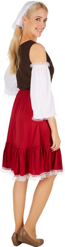 Dressforfun Vrouwenkostuum middeleeuwen meid XXL - verkleedkleding kostuum halloween verkleden feestkleding carnavalskleding carnaval feestkledij partykleding - 301194