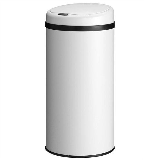 Automatische Prullenbak / Afvalemmer / Sensorprullenbak - 40 Liter - Wit - Rond