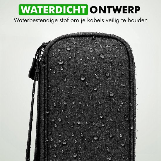 Travelhawk Kabel Organizer - Kabeltas - Electronica Organizer Etui - Opbergtas voor Kabels en Accessoires - Small - Zwart
