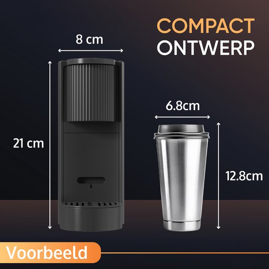 JAP Appliances Capsura - Koffiecupmachine - Instelbare kopjesvolume 30 - 200 ml