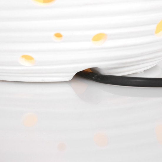 Anne Lighting tafellamp Jazz - wit - keramiek - 20 cm - E14 fitting - 3110W