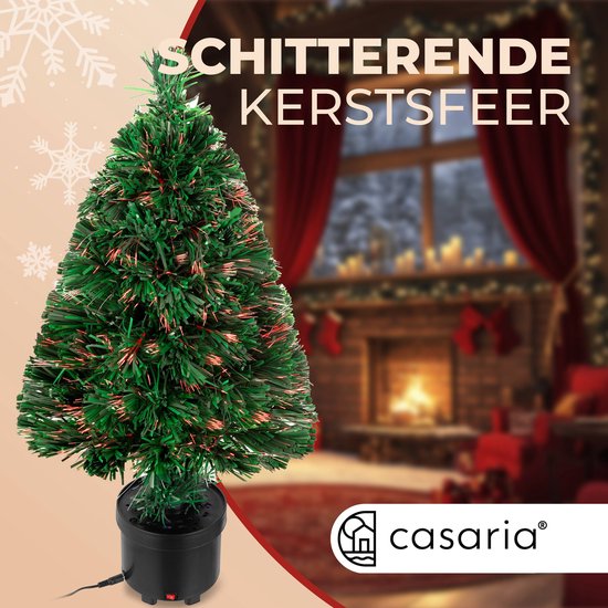 CASARIA Mini Kerstboom - 65x35cm Kunststof Verlichting - Multicolor