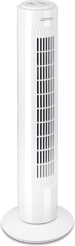 LOEFFEN 1015471 Torenventilator - Luxe Ventilator met Swingfunctie - Wit
