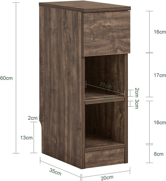 SoBuy Nachtkastje, voor woonkamer, slaapkamer FBT111-SN